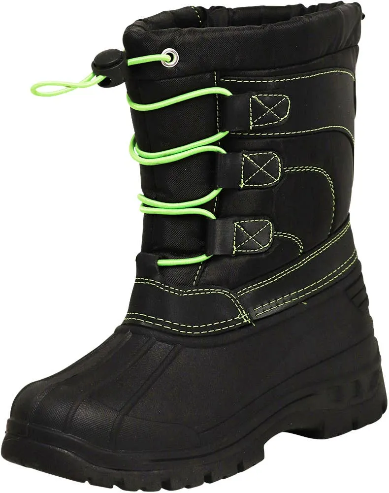 NORTY Tod Boys 4-6 Black/Lime Boots 50043