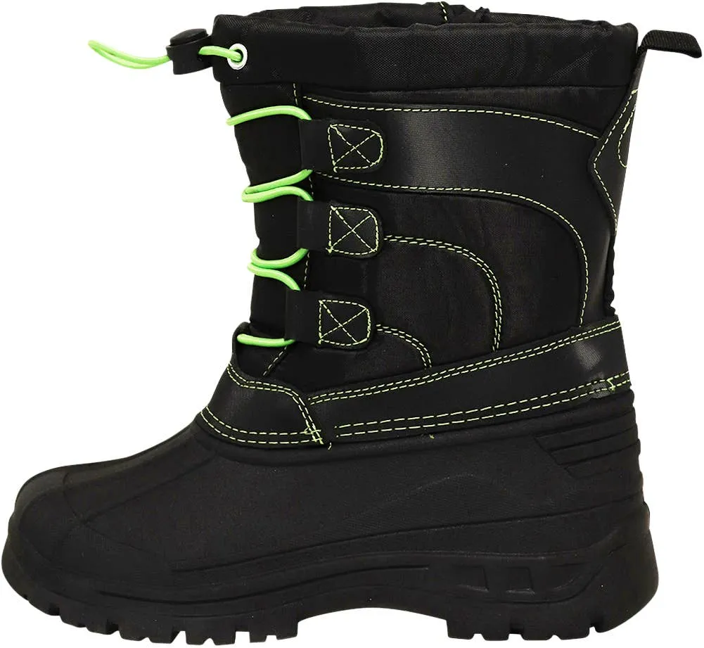 NORTY Tod Boys 4-6 Black/Lime Boots 50043