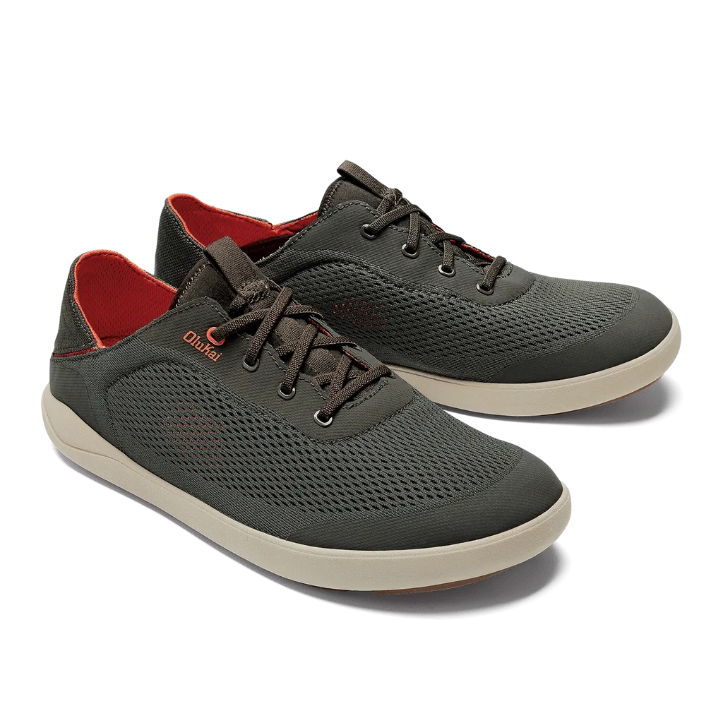 OluKai Men's Moku Pae Slip Ons- Island Salt/Koi
