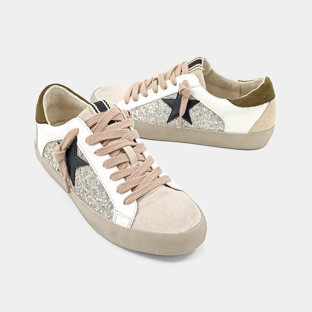 Paula Goose Sneakers - Pearl Glitter