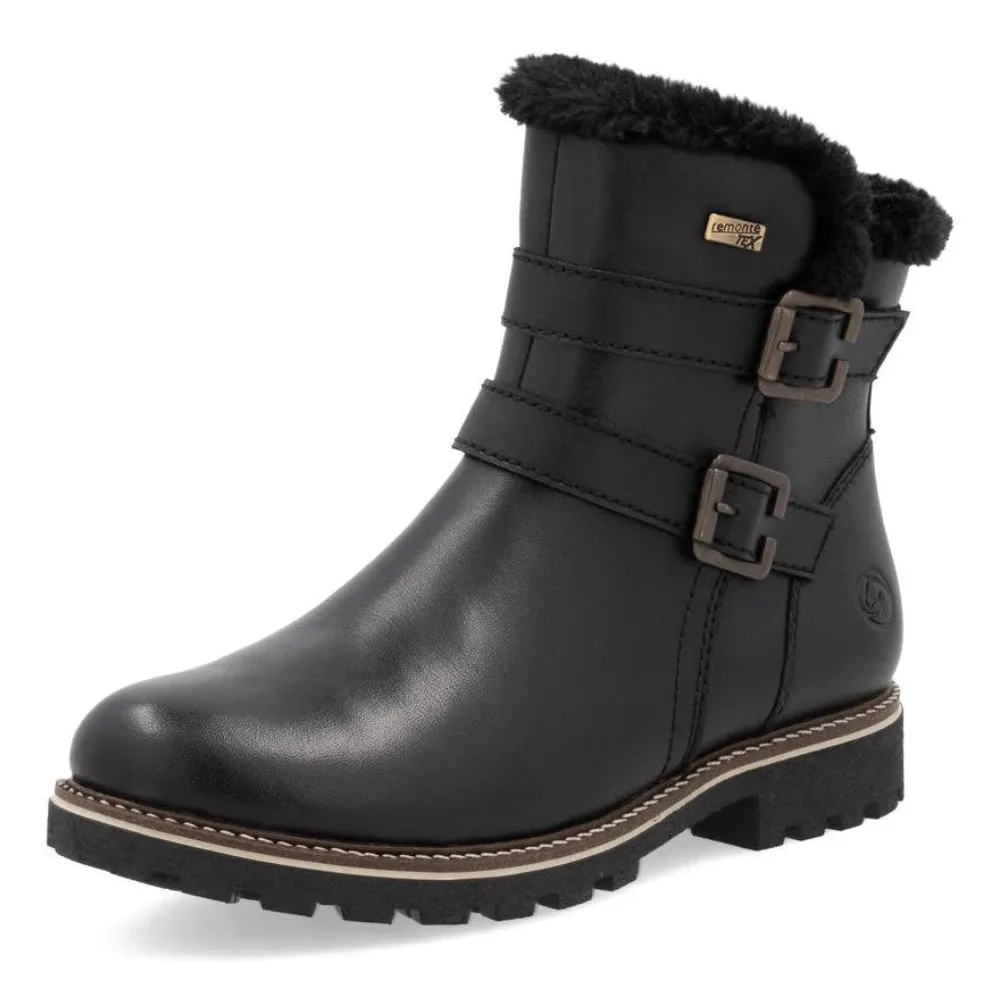 Remonte Samira 84 Black Leather Boot (Women's)