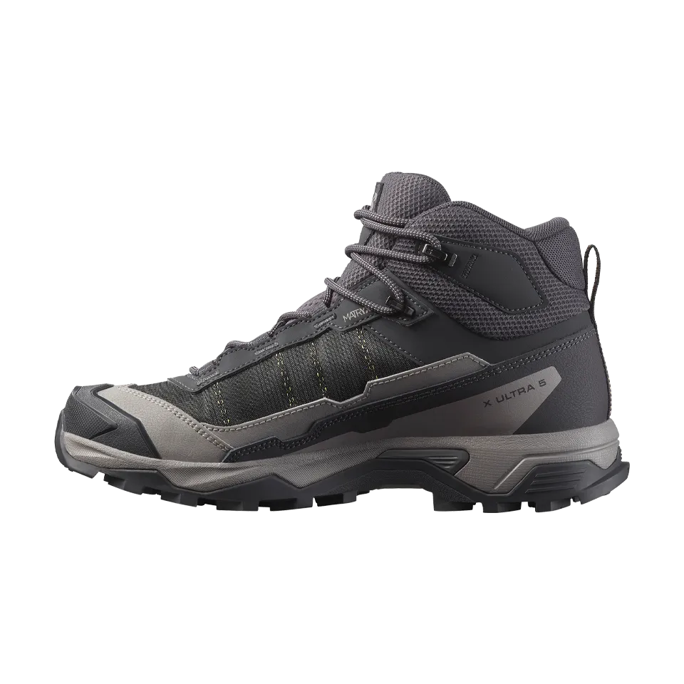Salomon Women's X Ultra 5 Mid GTX Nine Iron/Gull/Soft Clay
