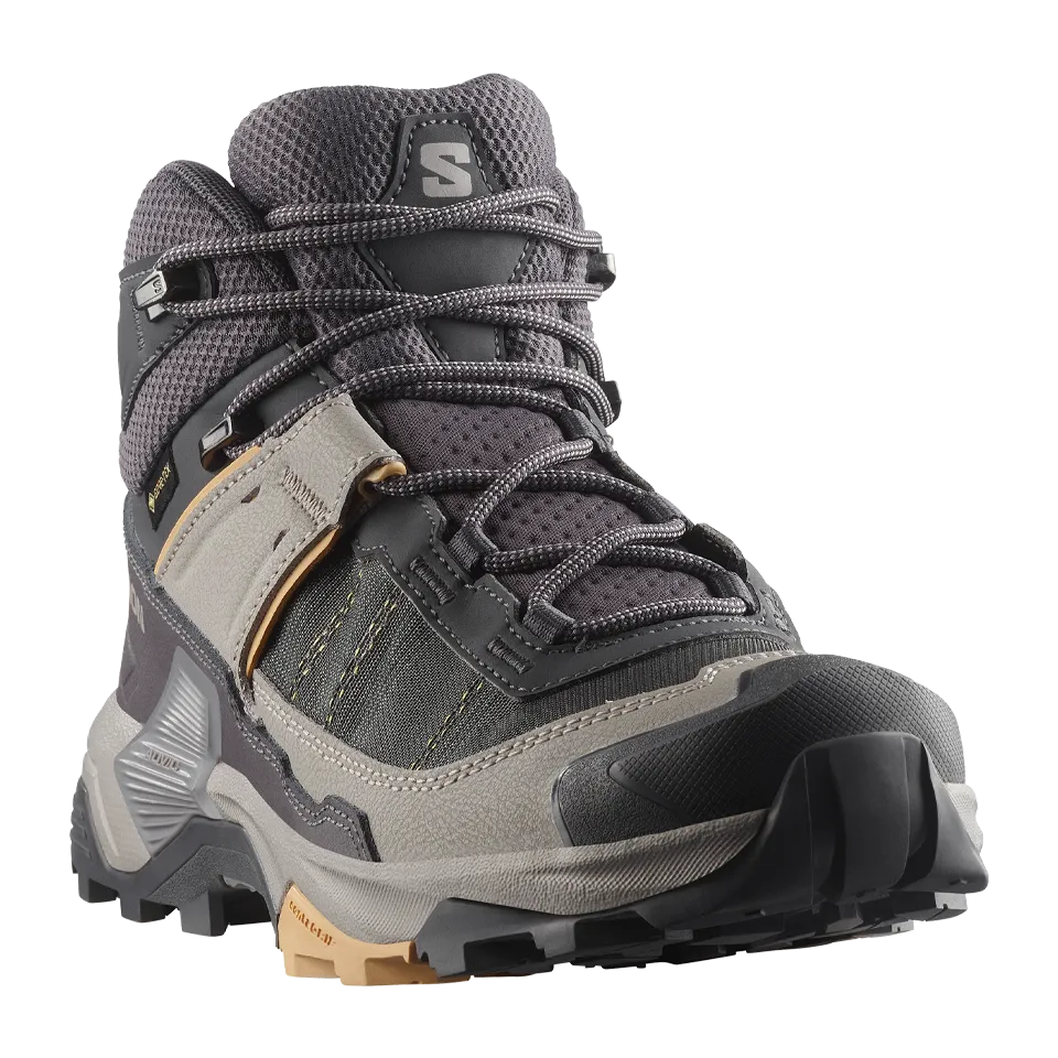 Salomon Women's X Ultra 5 Mid GTX Nine Iron/Gull/Soft Clay
