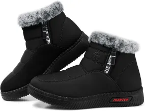 SWQZVT Warm Winter Boots for Women: Fur Lined Snow Booties, Non Slip, Waterproof Insulated, Soft Winter Shoes Comfy Walking Size 5-10.5