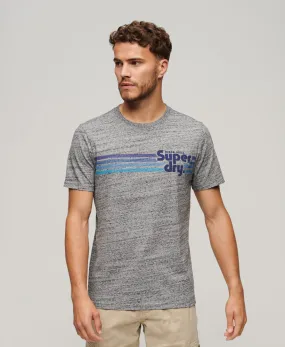 Terrain Striped Logo T-Shirt - Flint Grey Grit