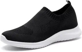 TIOSEBON Women's Walking Sock Shoes Elastic Knit Lightweight Slip on Breathable Yoga Sneakers