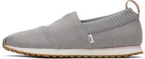 Toms Alpargata Resident Drizzle Grey Slip On Low Top Stretchy Fashion Sneakers