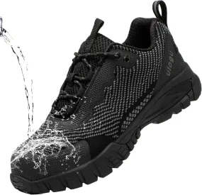 ulogu Women's Waterproof Hiking Shoes Lightweight Non-Slip Comfy All Day Walking Work Sneakers 6-Month Warranty