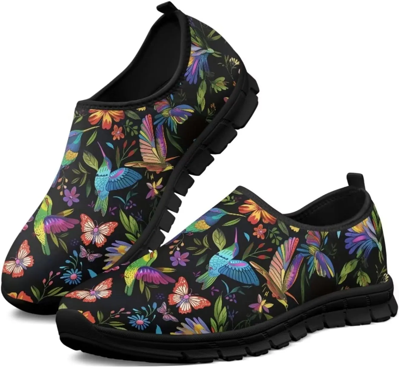 Unisex Upper Mesh Kint Loafers Women Men Elastic Slip-on Sneakers Comfort Walking Tennis Shoe