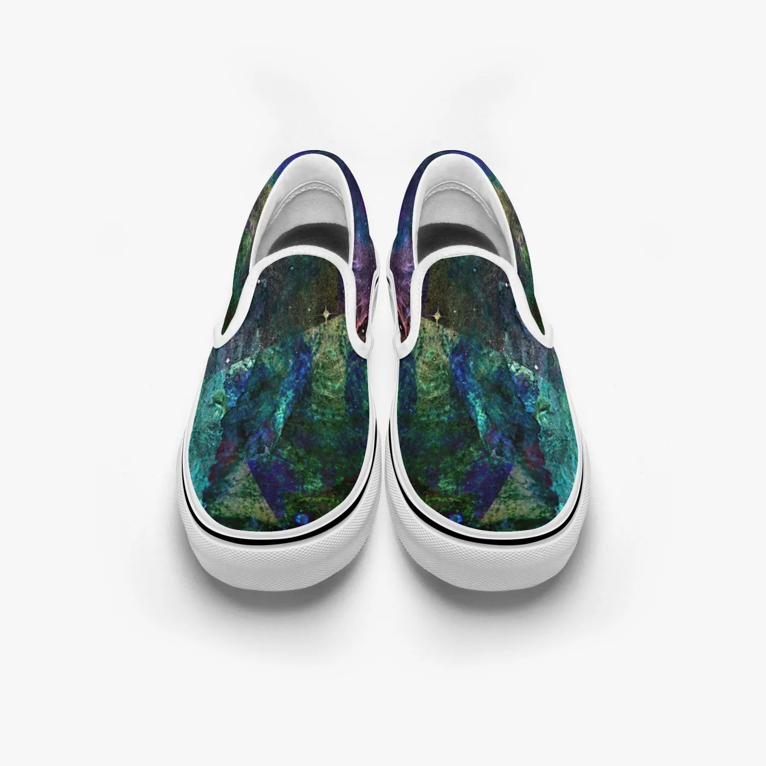 Valendrin Split-Style Psychedelic Slip-On Shoes