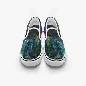 Valendrin Split-Style Psychedelic Slip-On Shoes