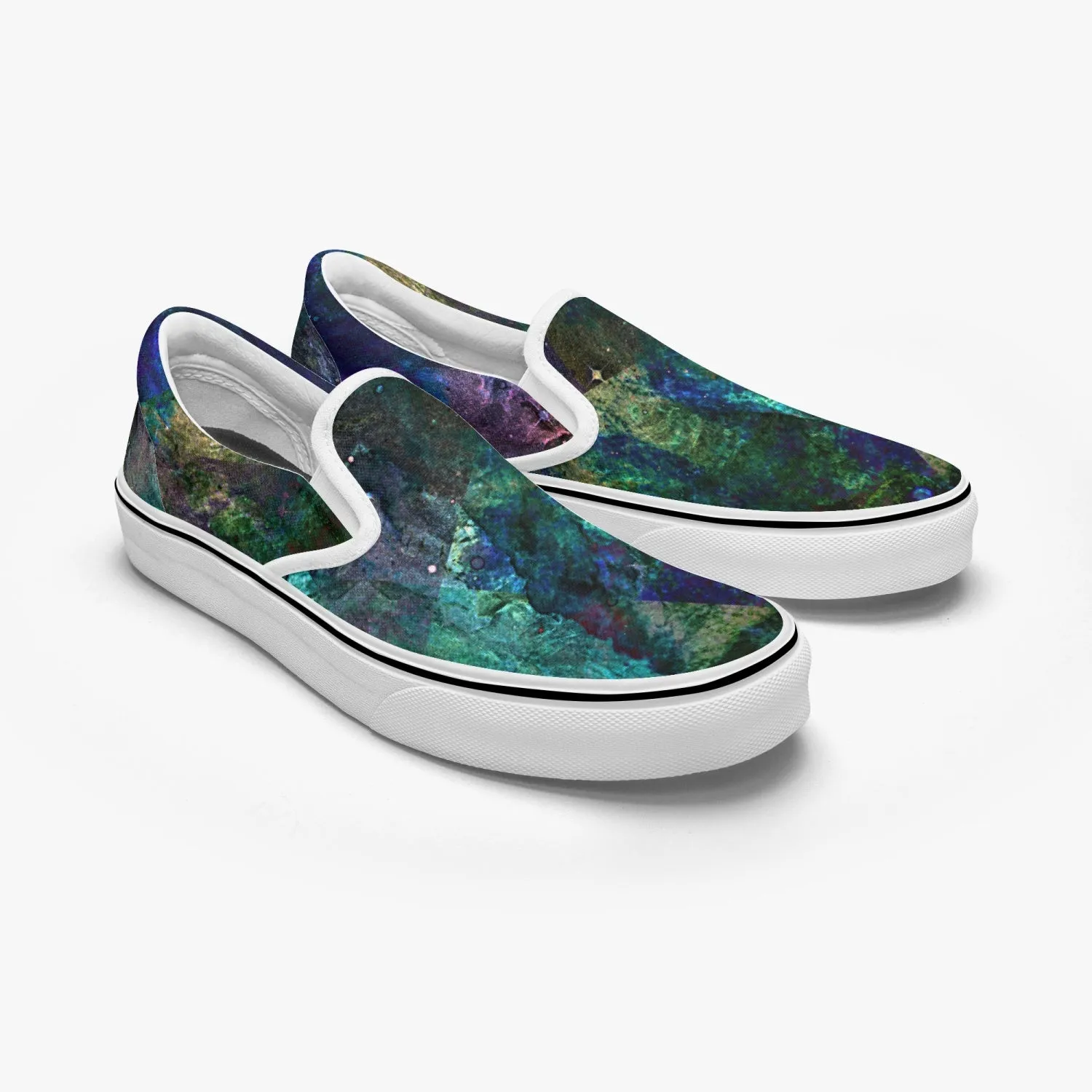 Valendrin Split-Style Psychedelic Slip-On Shoes