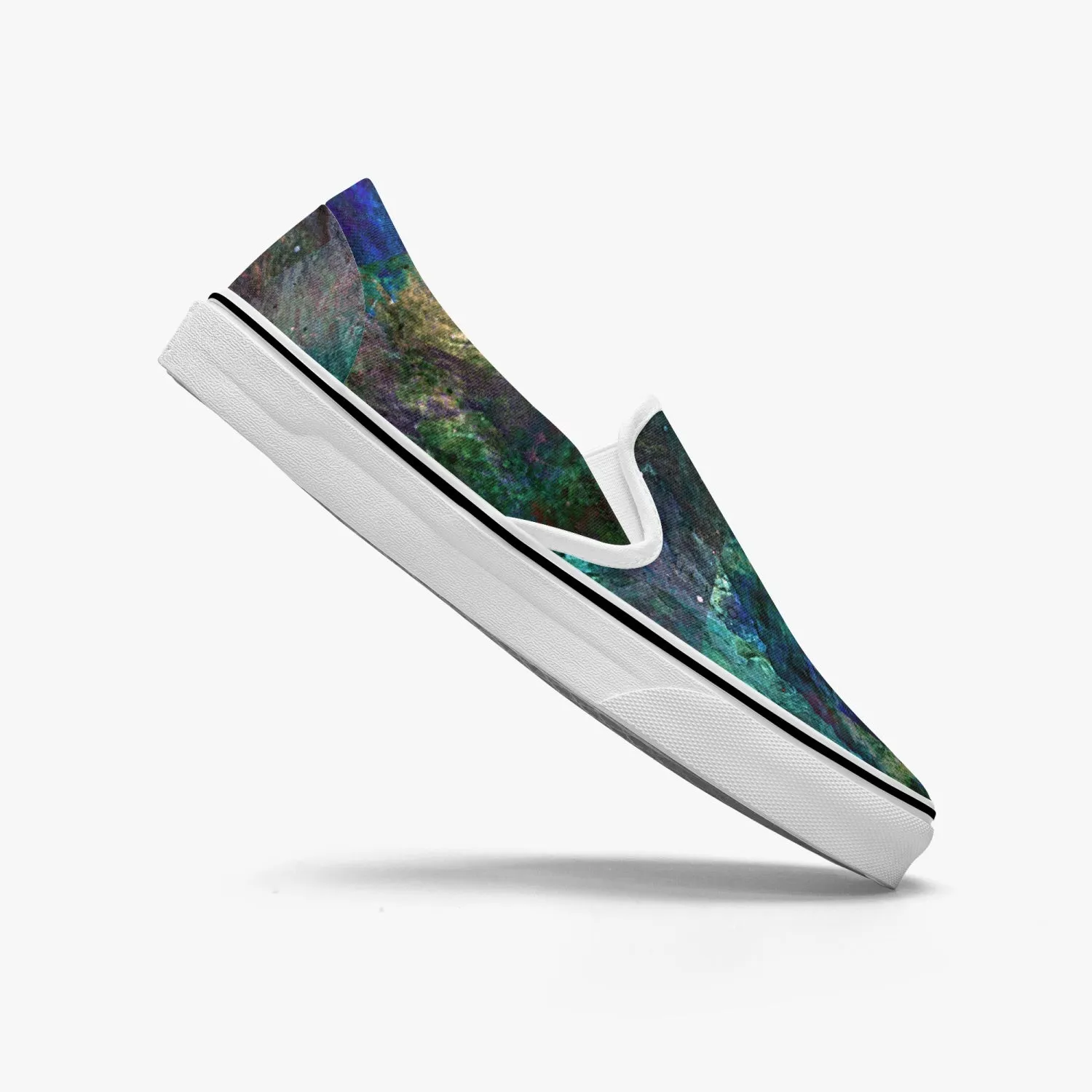 Valendrin Split-Style Psychedelic Slip-On Shoes