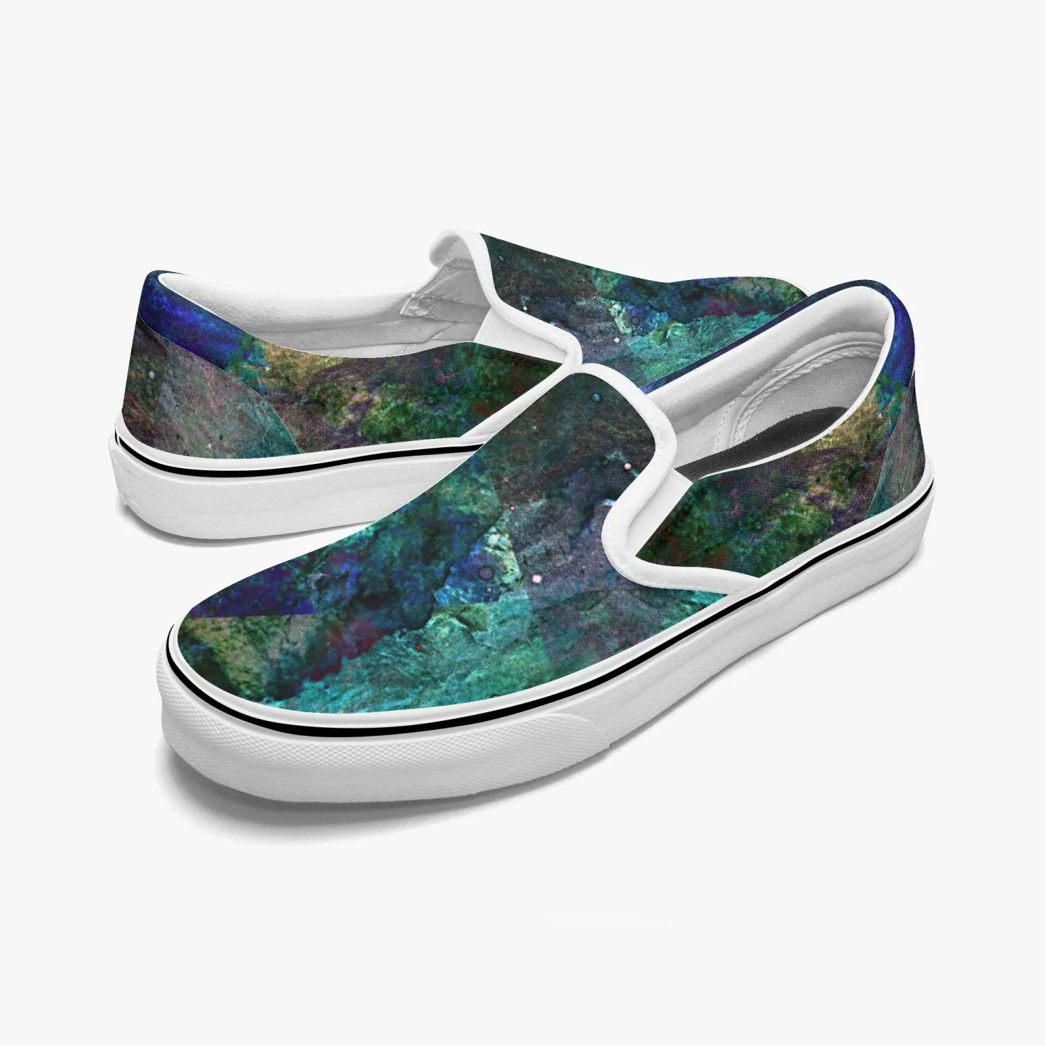Valendrin Split-Style Psychedelic Slip-On Shoes