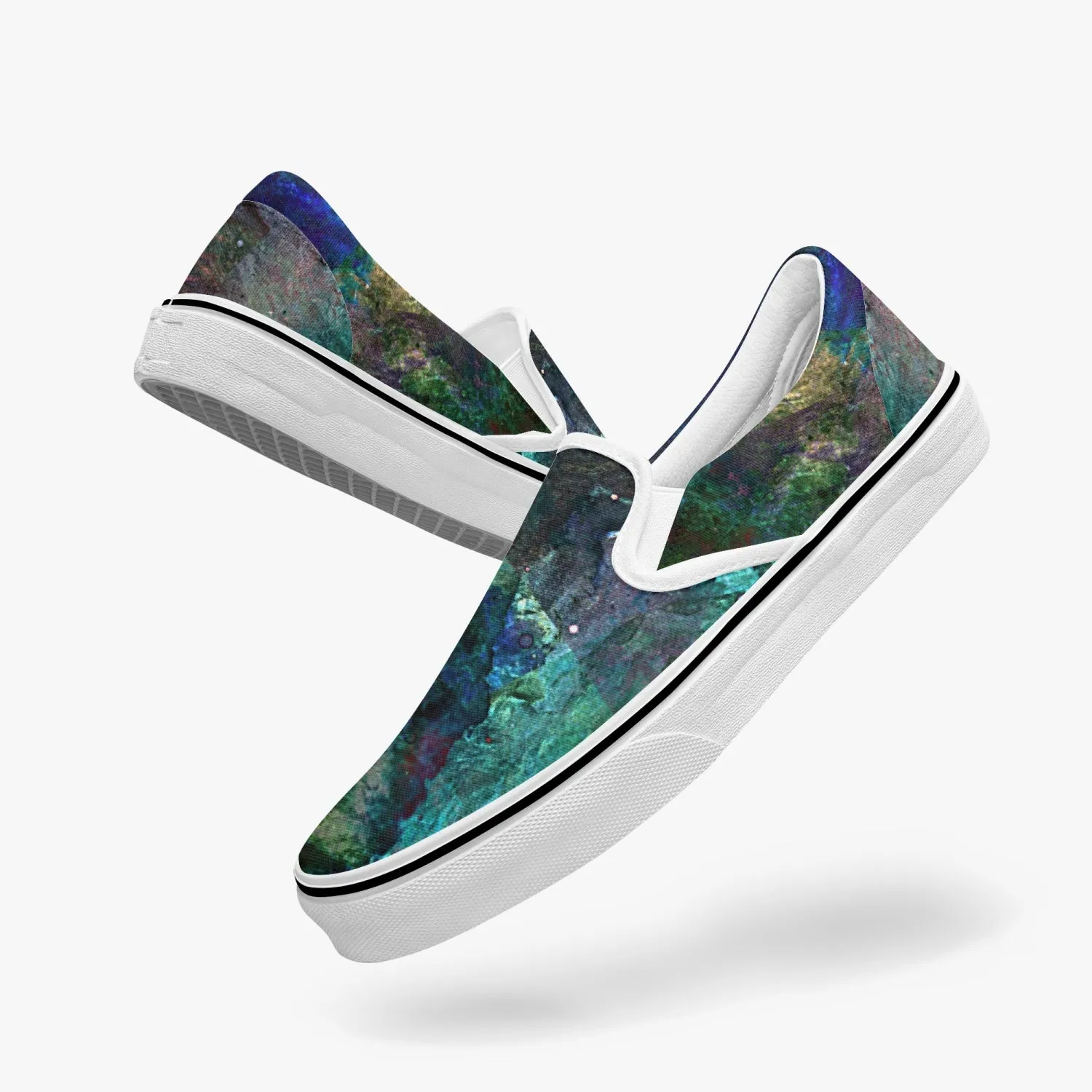 Valendrin Split-Style Psychedelic Slip-On Shoes