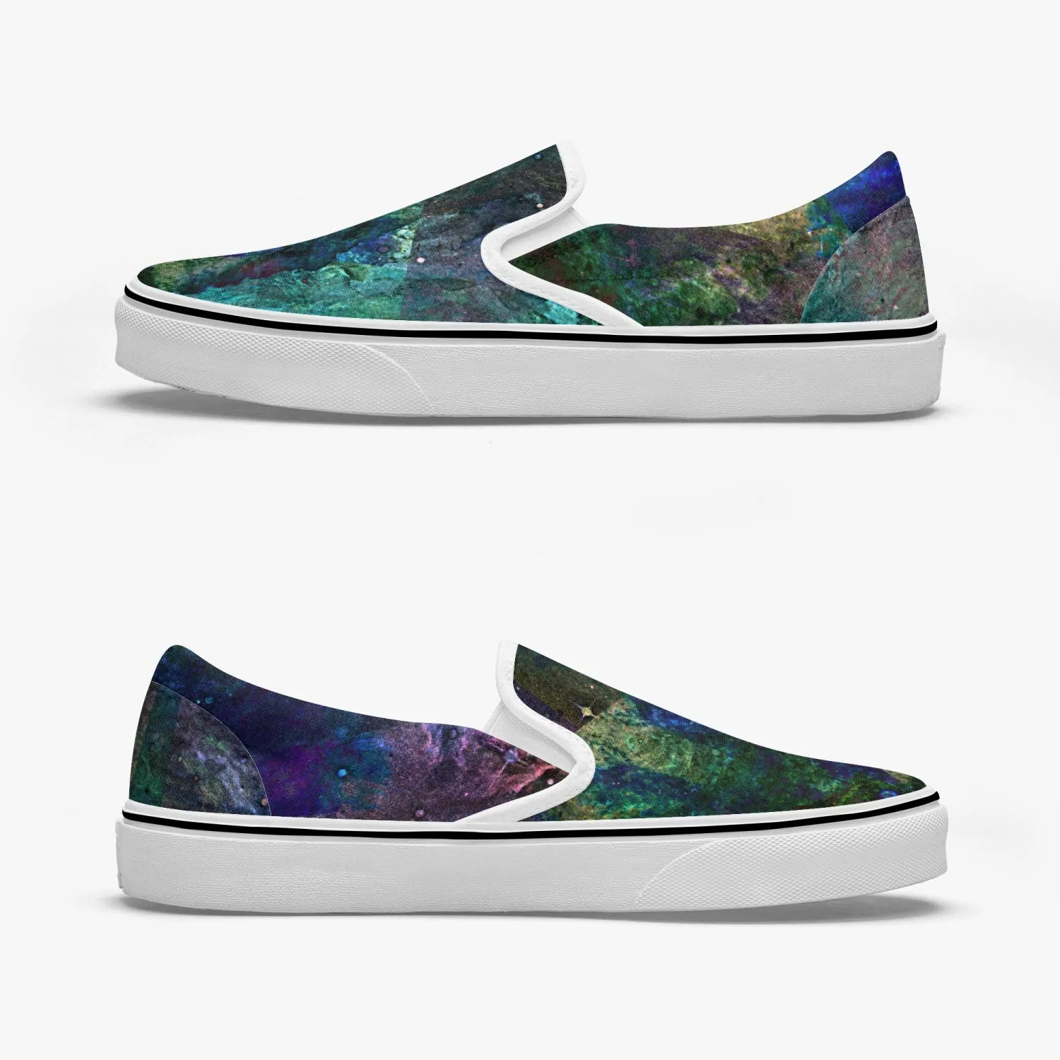 Valendrin Split-Style Psychedelic Slip-On Shoes